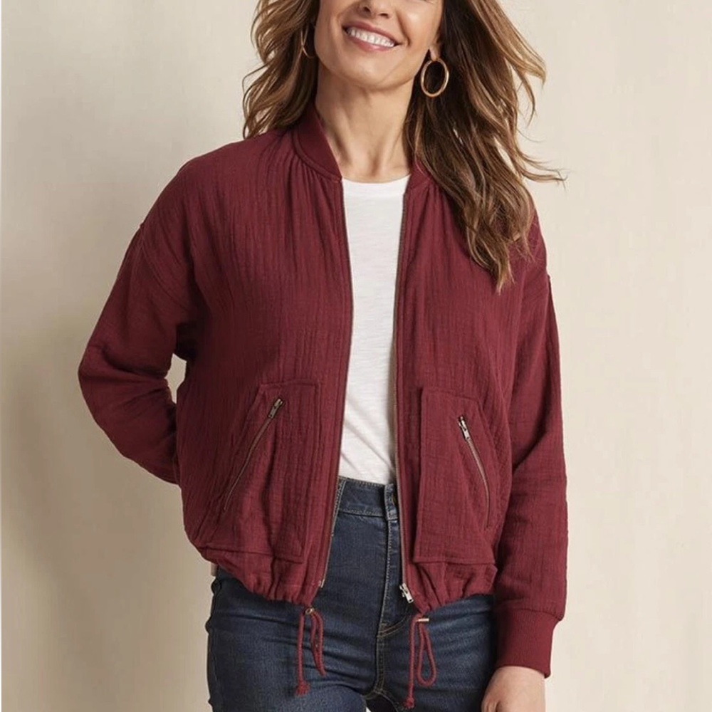 Matilda Jane Storyteller Gauze Bomber Jacket NEW with tags large
